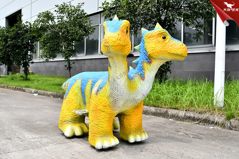 雙頭電動(dòng)恐龍車，恐龍兒童游樂車